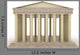 Greek Marble Building White Wall Decal