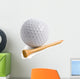 Golf ball with tee isolated on white Wall Decal