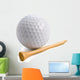 Golf ball with tee isolated on white Wall Decal