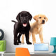 Two Cute Labrador Puppies Wall Decal