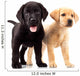 Two Cute Labrador Puppies Wall Decal