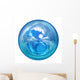 clear ball on white background Wall Decal