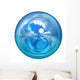 clear ball on white background Wall Decal