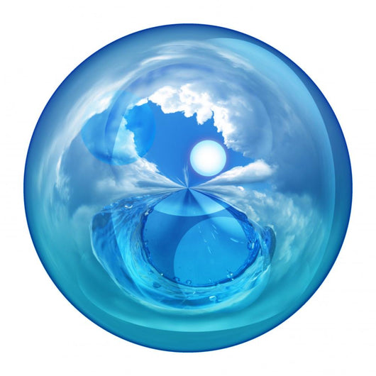 clear ball on white background Wall Decal