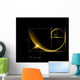 Golden section (ratio, divine proportion) and golden spiral Wall Mural