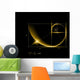 Golden section (ratio, divine proportion) and golden spiral Wall Mural