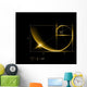 Golden section (ratio, divine proportion) and golden spiral Wall Mural