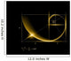 Golden section (ratio, divine proportion) and golden spiral Wall Mural