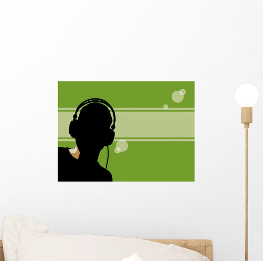 backlit dj Wall Mural