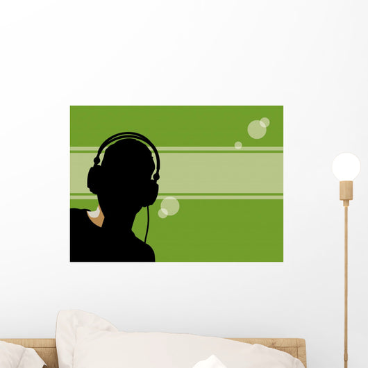 backlit dj Wall Mural
