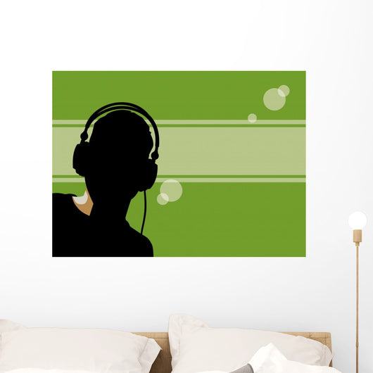 backlit dj Wall Mural