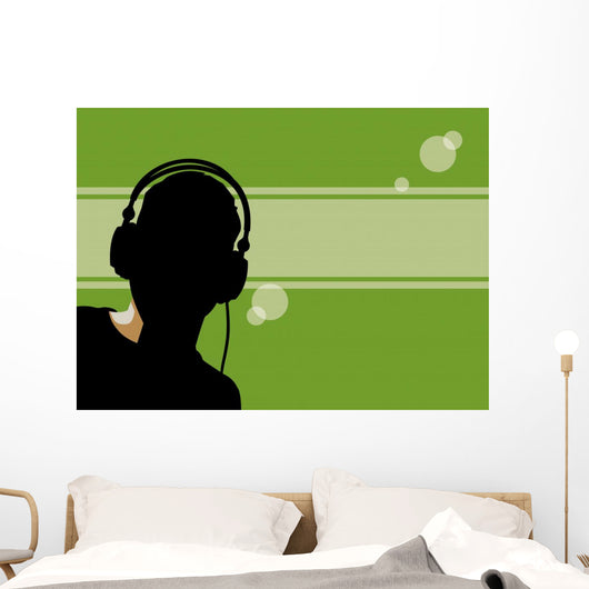 backlit dj Wall Mural