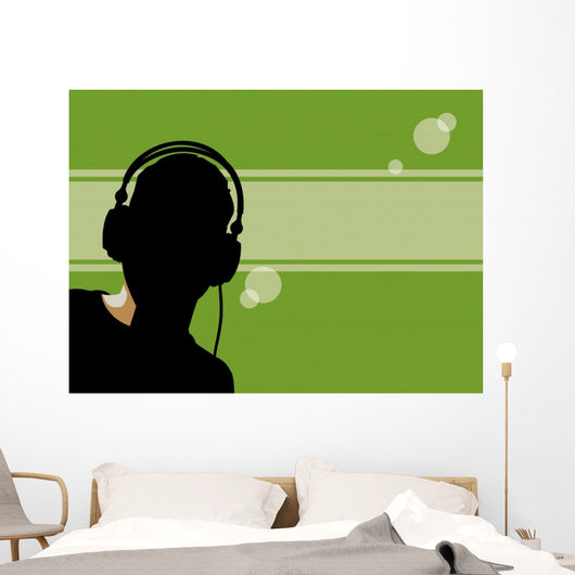 backlit dj Wall Mural
