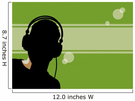 backlit dj Wall Mural