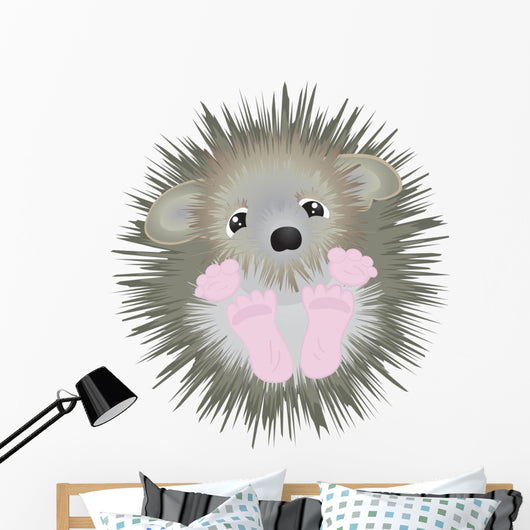 Cute Little Hedgehog Vector