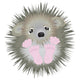 Cute Little Hedgehog Vector
