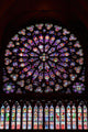 Stained Glass Window in Notre Dame Wall Mural