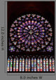 Stained Glass Window in Notre Dame Wall Mural