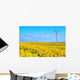 Windmill Yellow Meadow Wall Decal