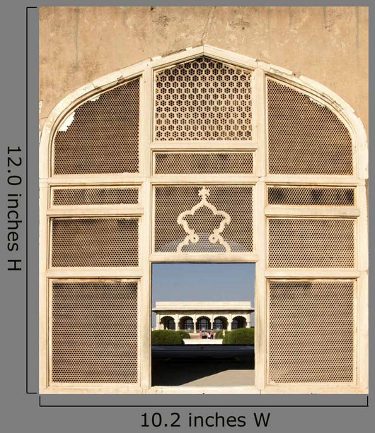 Handcrafted Marble Mesh Window