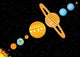 Planets Standing Line
