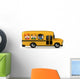 Kids Riding School Bus Wall Decal