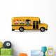 Kids Riding School Bus Wall Decal