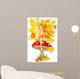 Autumn Fairy on the Mushroom Wall Decal