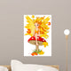 Autumn Fairy on the Mushroom Wall Decal