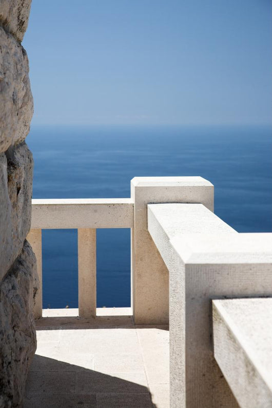 Stone Viewpoint and Banister Wall Mural