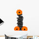 steinsäule mit ringelblume Wall Decal