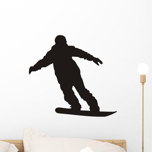 Snowboarder Silhouette Wall Decal