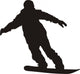 Snowboarder Silhouette Wall Decal