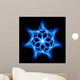 Blue fire flower Wall Mural