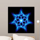 Blue fire flower Wall Mural
