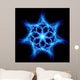 Blue fire flower Wall Mural