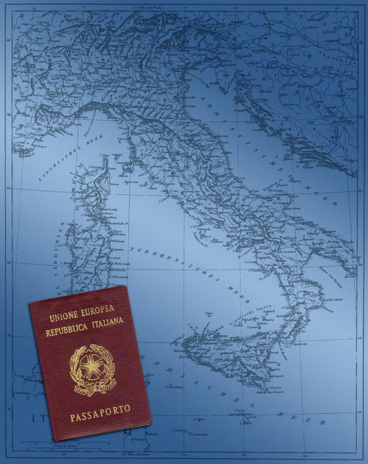 Italian Passport Map Italy
