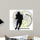 American Football Player Action Wall Mural