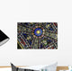 Colorful Stained Glass with Angels and Lions Wall Mural