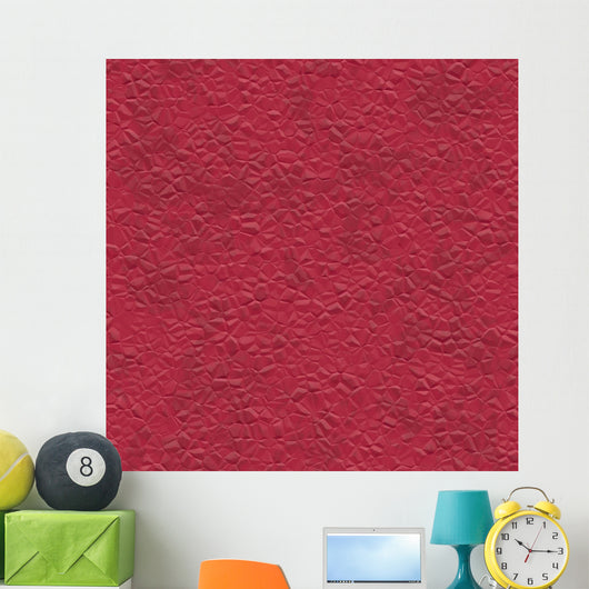 Red Leather Wall Mural
