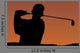 Golfer Sunset