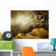 Dragon fantasy scenery and the mountain of gold Wall Mural