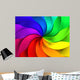Colorful Abstract Windmill Pattern Background Wall Mural