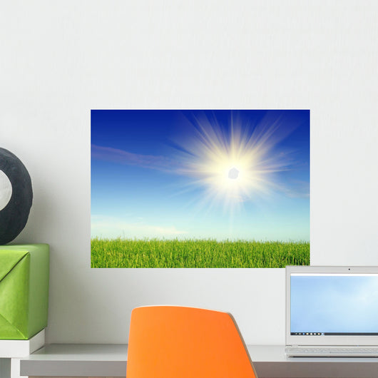 Landscape with Grass and Wall Mural