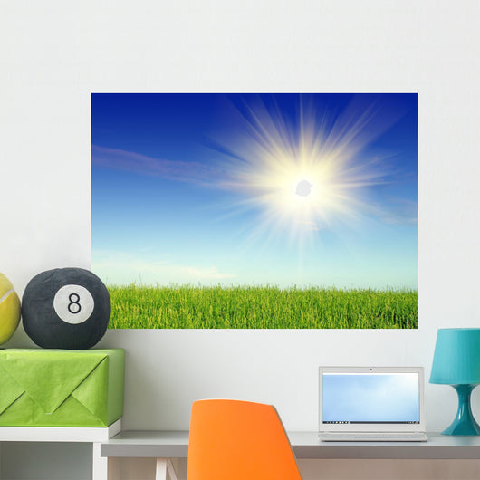 Landscape with Grass and Wall Mural