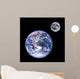 Moon and Earth Wall Mural