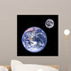 Moon and Earth Wall Mural