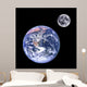 Moon and Earth Wall Mural