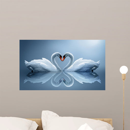 swans Wall Mural