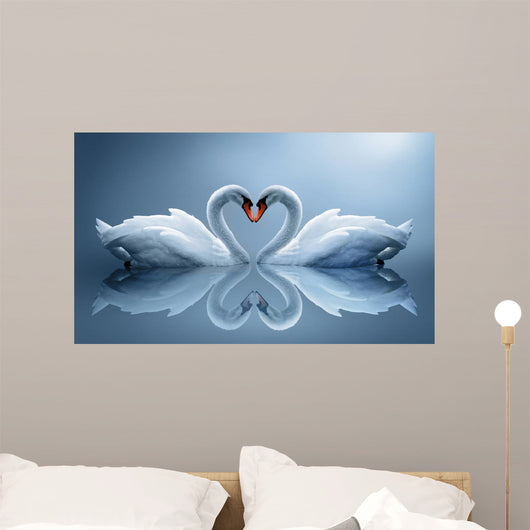 swans Wall Mural